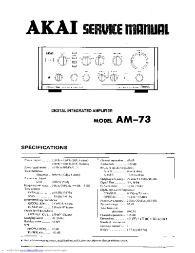 Akai AM-73  Akai AM AM-73 AM-73.pdf
