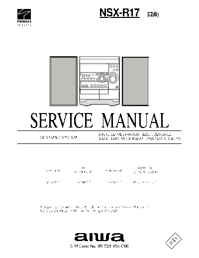 AIWA NS-XR17  AIWA     Aiwa NS-XR17 NS-XR17.pdf