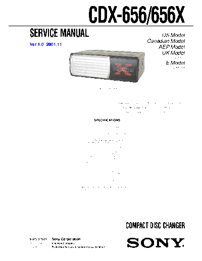 Sony CDX-656 656X  Sony Car Audio CDX-656_656X.pdf