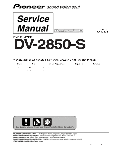 Pioneer DV-2850-S  Pioneer DV DV-2850-S DV-2850-S.pdf