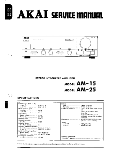 Akai AM-15 & 25  Akai AM AM-15 & 25 AM-15 & 25.pdf