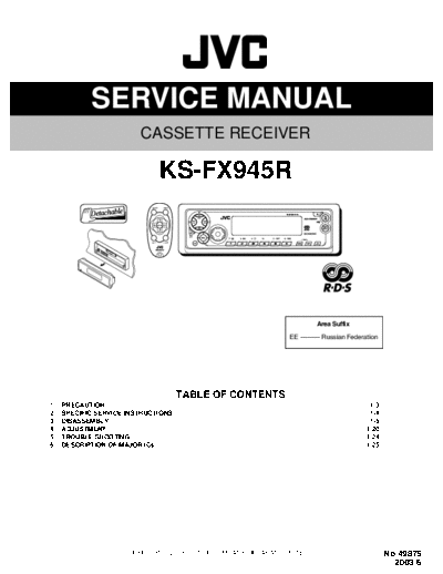 JVC KS-FX945R  JVC Car Audio KS-FX945R.pdf