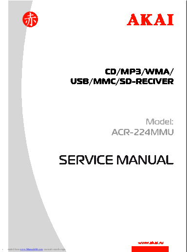 Akai ACR-224MMU  Akai ACR ACR-224MMU ACR-224MMU.pdf