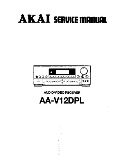 Akai AA-V12DPL  Akai AA AA-V12DPL AA-V12DPL.pdf