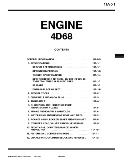 MITSUBISHI 11A  MITSUBISHI Engines Manuals 4D68-EW 11A.pdf