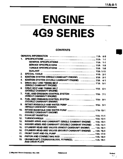 MITSUBISHI 11A  MITSUBISHI Engines Manuals 4G9 11A.pdf