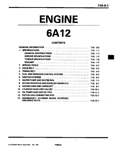 MITSUBISHI 11A  MITSUBISHI Engines Manuals 6A12 11A.pdf