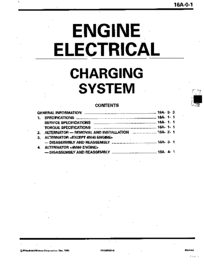 MITSUBISHI 16A  MITSUBISHI Engines Manuals Engine Electrical 16A.pdf