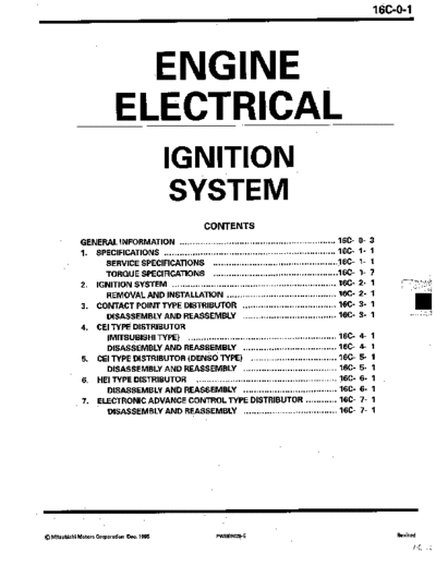 MITSUBISHI 16C  MITSUBISHI Engines Manuals Engine Electrical 16C.pdf