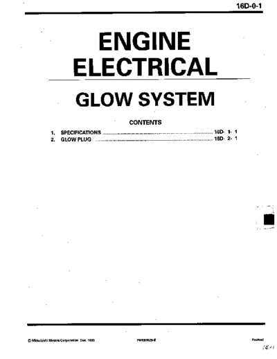 MITSUBISHI 16D  MITSUBISHI Engines Manuals Engine Electrical 16D.pdf