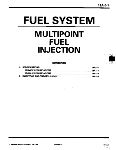 MITSUBISHI 13A  MITSUBISHI Engines Manuals MPI+Emissions 13A.pdf