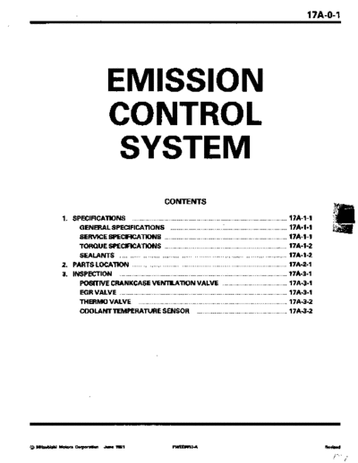 MITSUBISHI 17A  MITSUBISHI Engines Manuals MPI+Emissions 17A.pdf