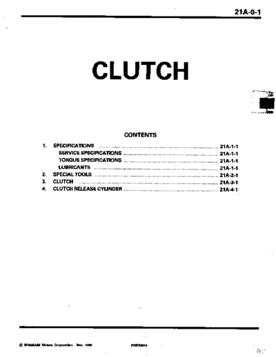 MITSUBISHI 21A  MITSUBISHI Transmission REAR WHEEL DRIVE MANUAL TRANSMISSION 21A.pdf