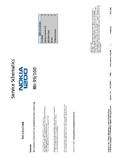 NOKIA 1200 rh-99 100 schematics  NOKIA Mobile Phone Nokia_1200 1200_rh-99_100_schematics.pdf