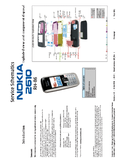 NOKIA RH86 2610 schematics v1  NOKIA Mobile Phone Nokia_2610 RH86_2610_schematics_v1.pdf