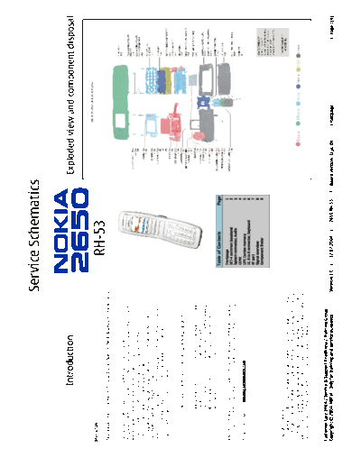 NOKIA 2650 rh-53 schematics 1 0  NOKIA Mobile Phone Nokia_2650 2650_rh-53_schematics_1_0.pdf