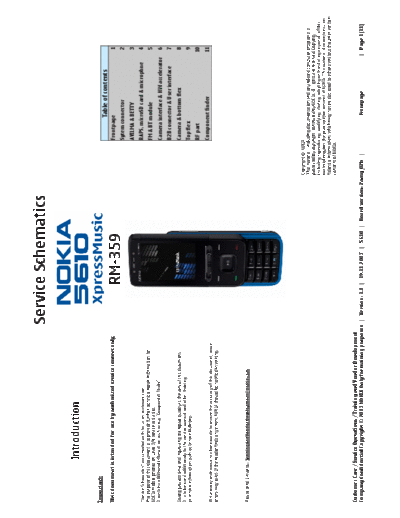 NOKIA 5610 RM-359 schematics  NOKIA Mobile Phone Nokia_5610 5610_RM-359_schematics.pdf