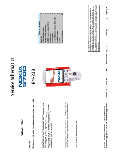 NOKIA 5700 Schematic  NOKIA Mobile Phone Nokia_5700 5700_Schematic.pdf