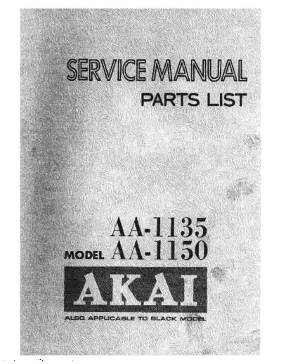Akai AA-1135 & 1150  Akai AA AA-1135 & 1150 AA-1135 & 1150.pdf