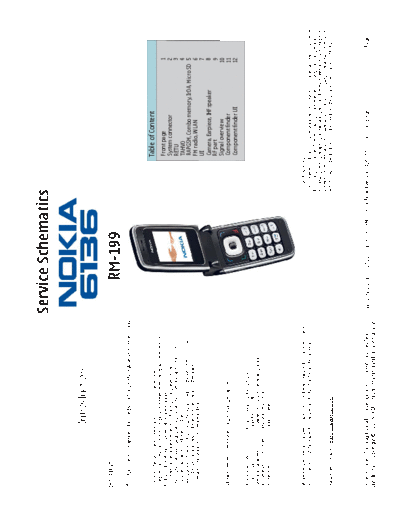 NOKIA 6136 RM-199 schematics  NOKIA Mobile Phone Nokia_6136 6136_RM-199_schematics.pdf