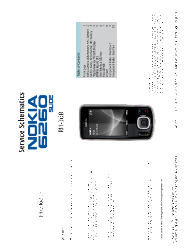 NOKIA 6260Slide RM368 schematics v1 0  NOKIA Mobile Phone Nokia_6260slide 6260Slide_RM368_schematics_v1_0.pdf