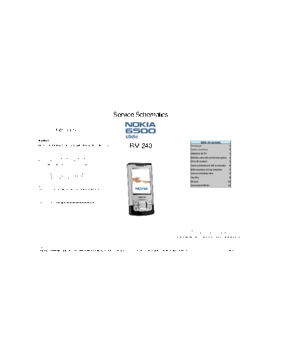 NOKIA 6500 schematics  NOKIA Mobile Phone Nokia_6500slide 6500_schematics.pdf