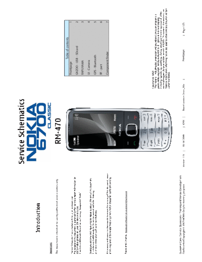 NOKIA 6700 classic RM-470 v 1 0 Schematics  NOKIA Mobile Phone Nokia_6700classic 6700_classic_RM-470_v_1_0_Schematics.pdf
