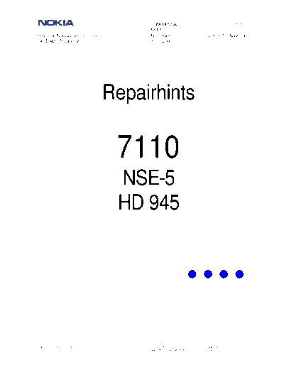 NOKIA NSE-5 1  NOKIA Mobile Phone Nokia_7110 NSE-5_1.PDF