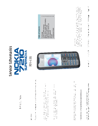 NOKIA 7210s RM436 schematics v1 0  NOKIA Mobile Phone Nokia_7210supernova 7210s_RM436_schematics_v1_0.pdf
