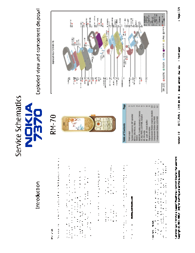 NOKIA 7370 schematics  NOKIA Mobile Phone Nokia_7370 7370_schematics.pdf