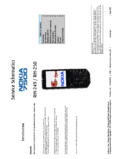 NOKIA 7500 RM-249 RM250 schematics v1 0  NOKIA Mobile Phone Nokia_7500 7500_RM-249_RM250_schematics_v1_0.pdf