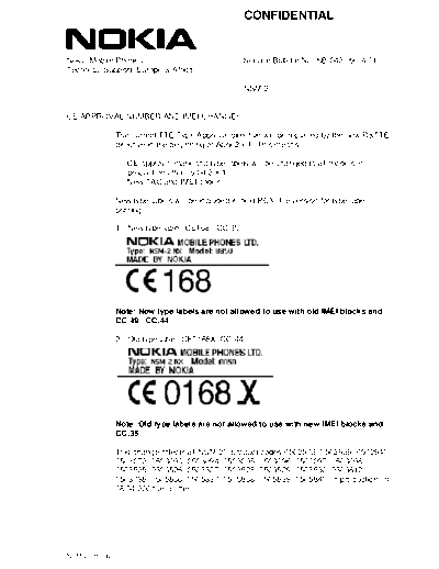 NOKIA NSM2-042  NOKIA Mobile Phone Nokia_8850 NSM2-042.PDF
