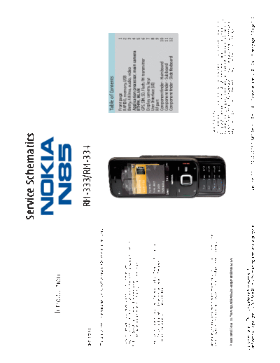 NOKIA N85 RM333 RM334 schematics v1 0  NOKIA Mobile Phone Nokia_N85 N85_RM333_RM334_schematics_v1_0.pdf