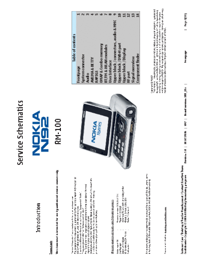 NOKIA N92 schematics v3  NOKIA Mobile Phone Nokia_N92 N92_schematics_v3.pdf