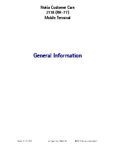 NOKIA 02rh77gen  NOKIA Mobile Phone 2118 02rh77gen.pdf