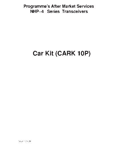 NOKIA carkit  NOKIA Mobile Phone 2170 carkit.pdf