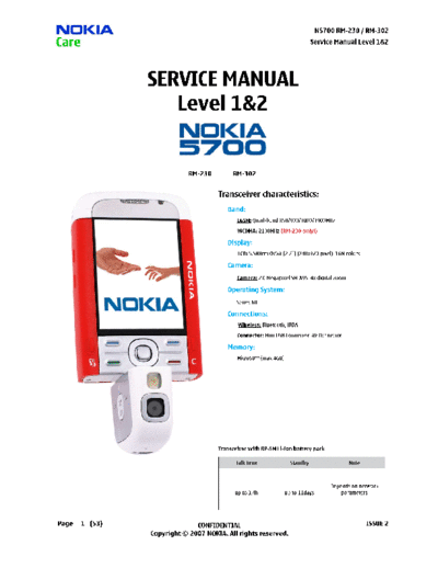 NOKIA 5700 RM-230 RM-302 sm l1l2  NOKIA Mobile Phone 5700 5700_RM-230_RM-302_sm_l1l2.pdf
