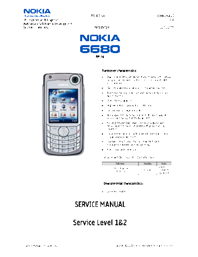 NOKIA 6680 RM-36 Service Manual L1 2  NOKIA Mobile Phone 6680 6680_RM-36_Service_Manual_L1_2.pdf