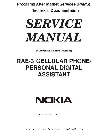 NOKIA 01FRONT  NOKIA Mobile Phone 9210 01FRONT.PDF