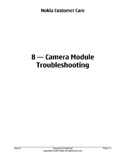 NOKIA 8-camera-module-troubleshooting  NOKIA Mobile Phone N70 8-camera-module-troubleshooting.pdf