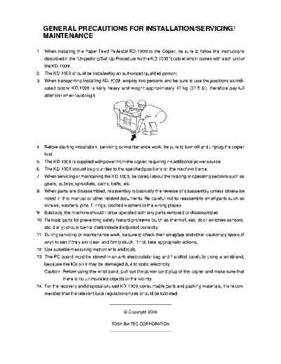 TOSHIBA KD-1009+(PFP)  TOSHIBA Copiers E 16 Service manual (eng) copy KD-1009+(PFP).pdf