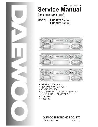 Daewoo AKF-3825 & 8825  Daewoo AKF AKF-3825 & 8825 AKF-3825 & 8825.pdf