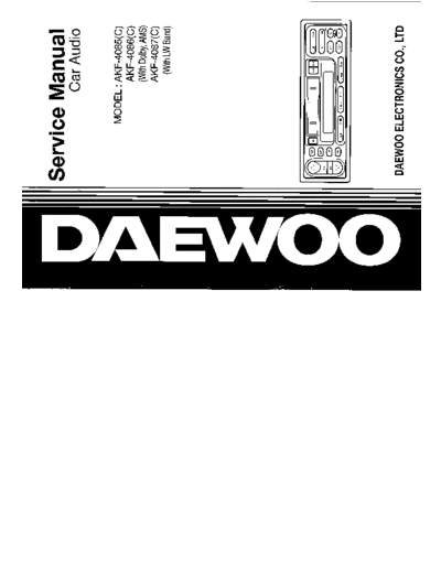 Daewoo AKF-4085C & 4086C & 4087C  Daewoo AKF AKF-4085C & 4086C & 4087C AKF-4085C & 4086C & 4087C.PDF