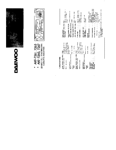 Daewoo AKF-7261 & 7263 & 7265 & 7267  Daewoo AKF AKF-7261 & 7263 & 7265 & 7267 AKF-7261 & 7263 & 7265 & 7267.PDF