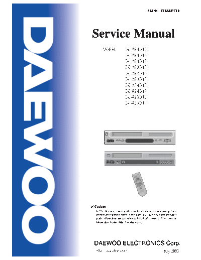 Daewoo DC-A84D1D & A83D1D & A24D1D  Daewoo DC DC-A84D1D & A83D1D & A24D1D DC-A84D1D & A83D1D & A24D1D.pdf