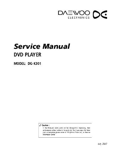Daewoo DG-K301  Daewoo DG DG-K301 DG-K301.pdf