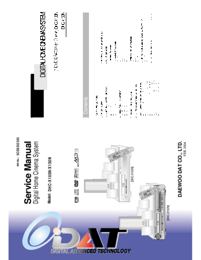 Daewoo DHC-X100N & X150N  Daewoo DHC DHC-X100N & X150N DHC-X100N & X150N.pdf