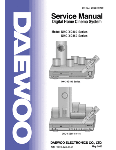 Daewoo DHC-XD300 & XD350  Daewoo DHC DHC-XD300 & XD350 DHC-XD300 & XD350.pdf