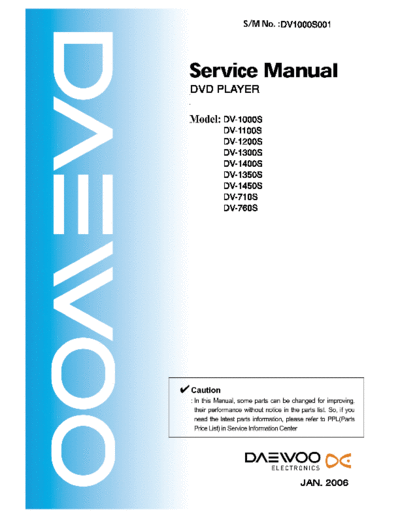 Daewoo DV-1000S & 1100S & 1200S & 1300S & 1400S & 1350S & 1450S & 710S & 760S  Daewoo DV DV-1000S & 1100S & 1200S & 1300S & 1400S & 1350S & 1450S & 710S & 760S DV-1000S & 1100S & 1200S & 1300S & 1400S & 1350S & 1450S & 710S & 760S.pdf