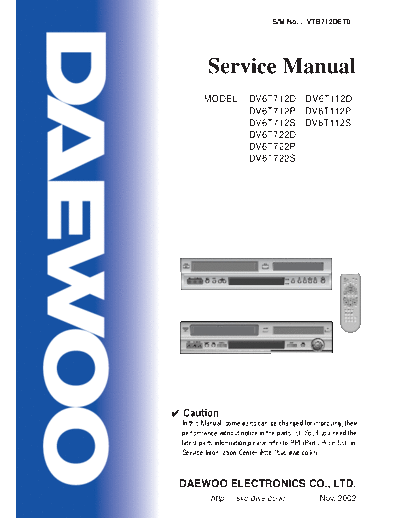 Daewoo DV-6T712D & DV6T722D  Daewoo DV DV-6T712D & DV6T722D DV-6T712D & DV6T722D.pdf